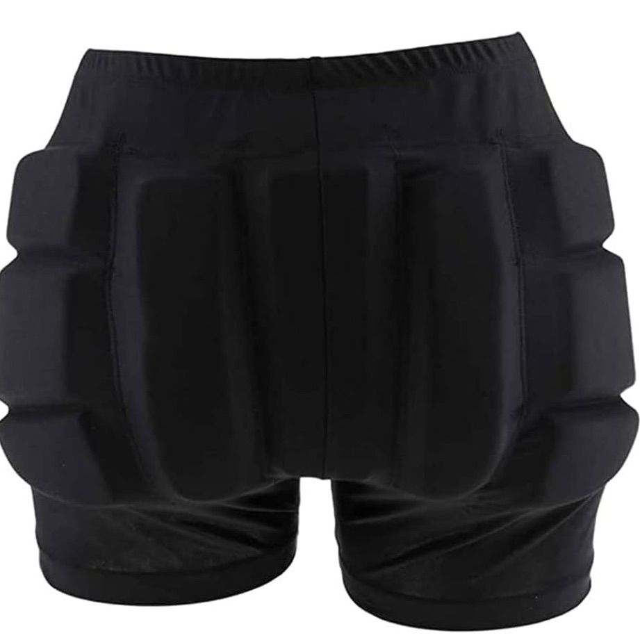 Black Crash Pad Hip Tail Padding For Skating Skiing Falling Sports